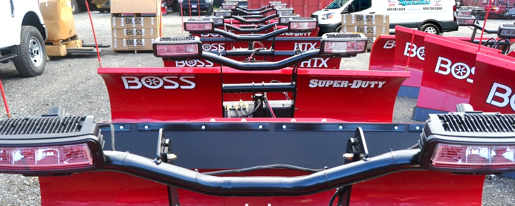 Boss Super Duty and HTX plows with lighting