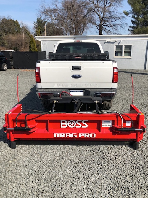 Boss Drag Plow Installed