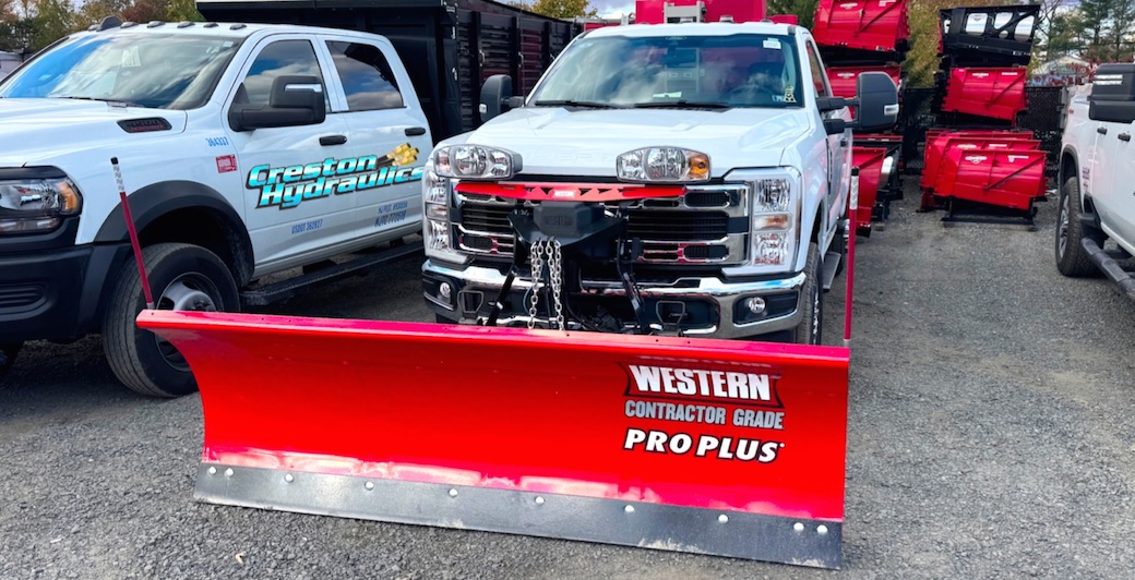 Western snow plow installed at our store in NJ